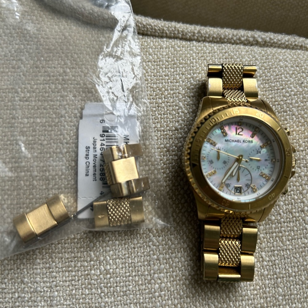 Michael Kors Gold Watch with Extra Links